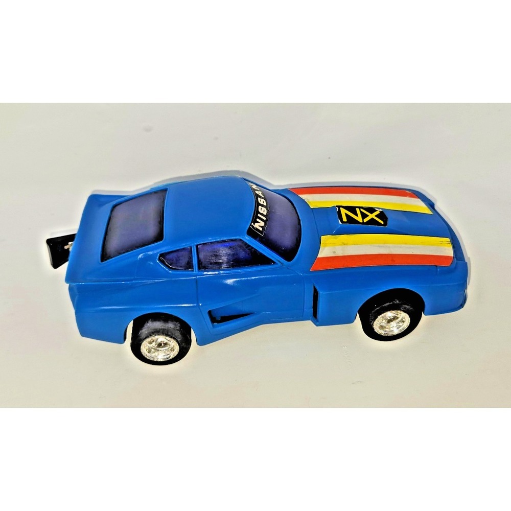 Lanard Toys Pull String Nissan ZX Blue Race Car Pull Cord 1982 Works Vintage - Picture 8 of 16